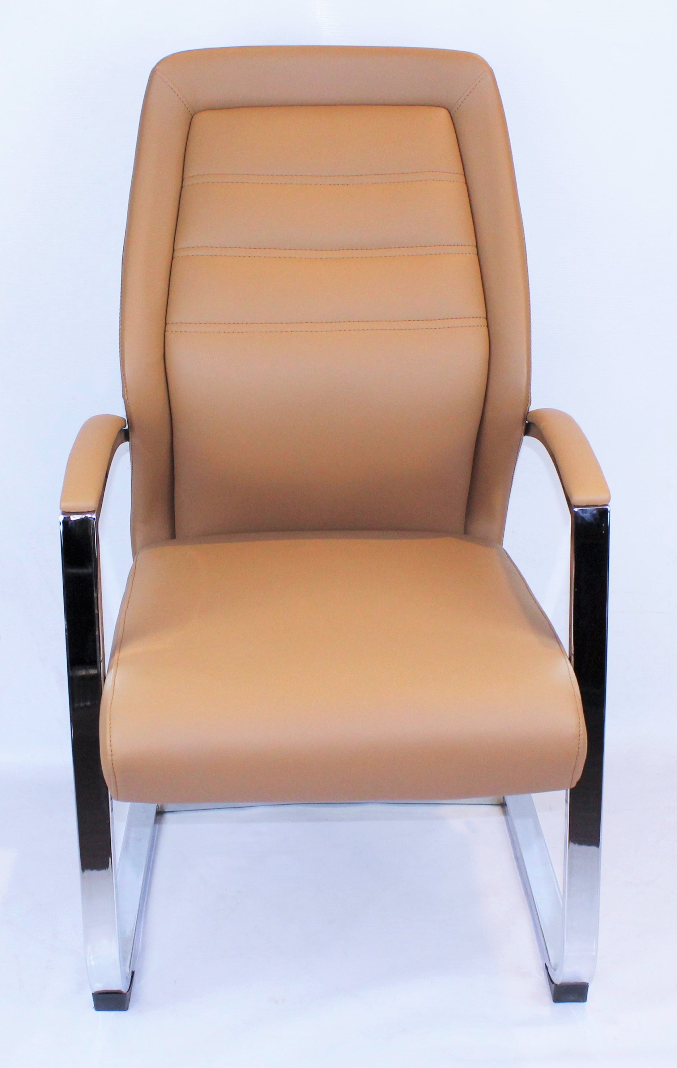 Modern Beige Leather Meeting Chairs - DH-103-2